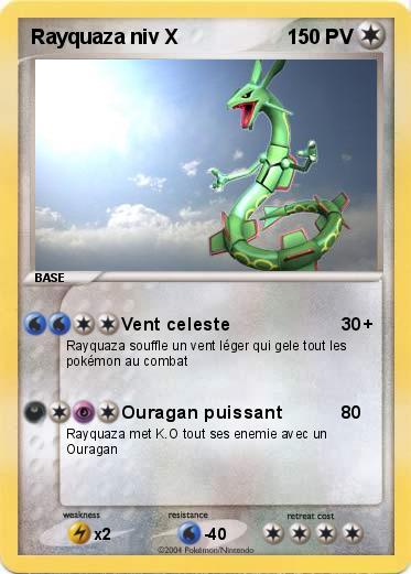 Pokemon Rayquaza niv X                                                   
