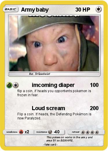 Pokemon Army baby