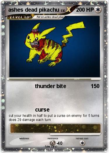Pokemon ashes dead pikachu