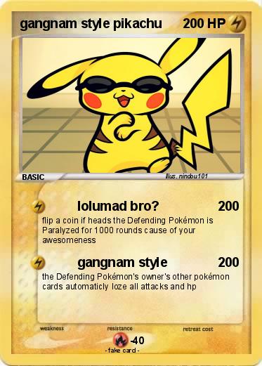 Pokemon gangnam style pikachu