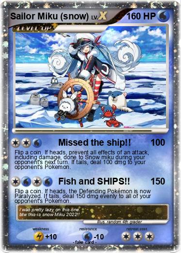 Pokemon Sailor Miku (snow)