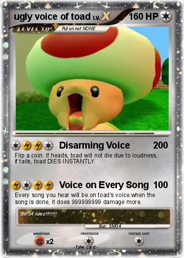Pokemon ugly voice of toad