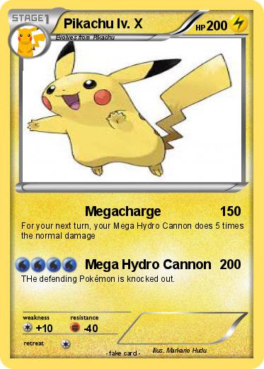 Pokemon Pikachu lv. X