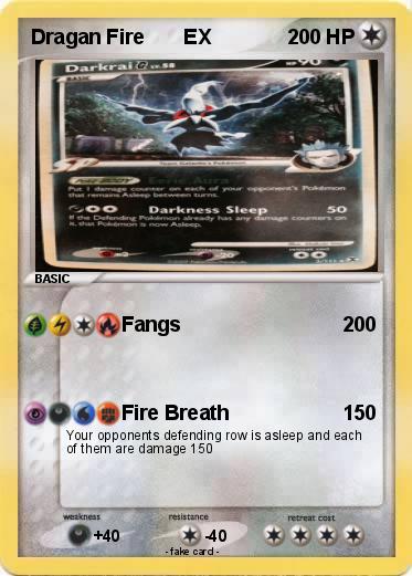 Pokemon Dragan Fire       EX