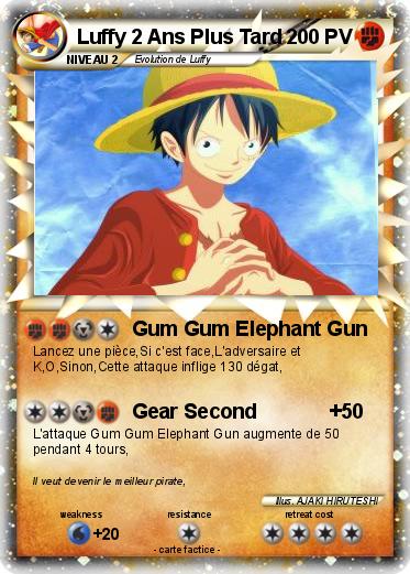 Pokemon Luffy 2 Ans Plus Tard