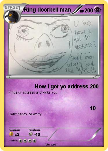 Pokemon Ring doorbell man