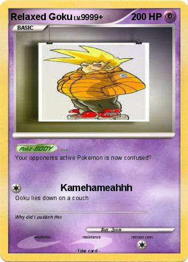 Pokemon Relaxed Goku