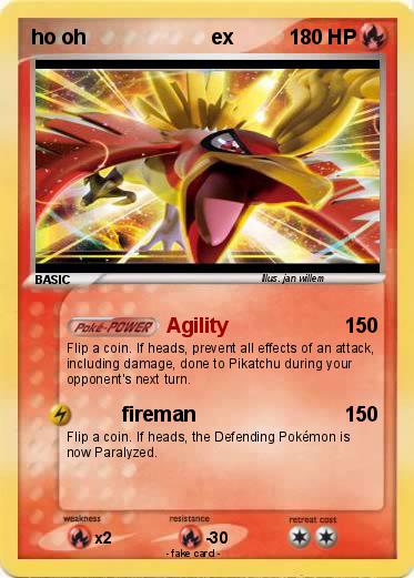 Pokemon ho oh                      ex