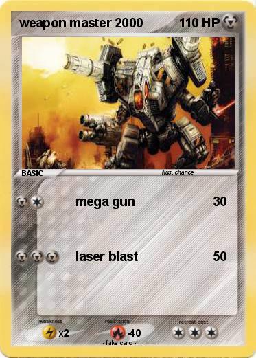 Pokemon weapon master 2000