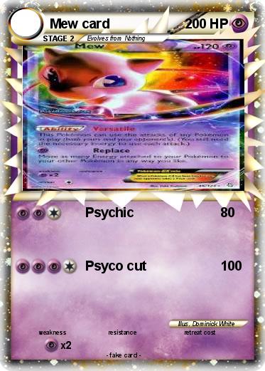 Pokemon Mew card