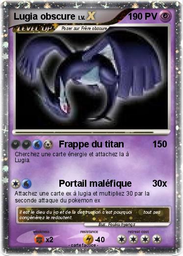 Pokemon Lugia obscure