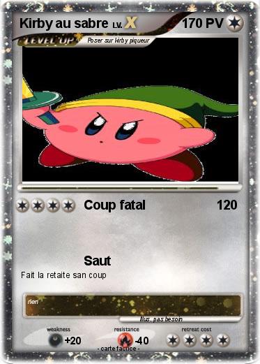 Pokemon Kirby au sabre