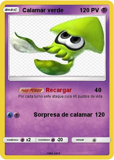 Pokemon Calamar verde
