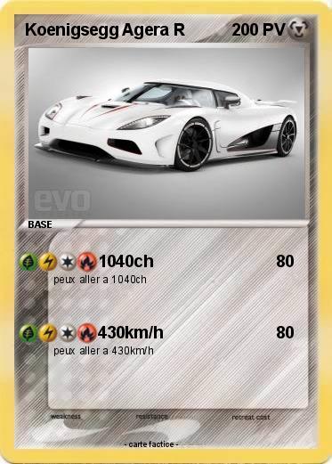 Pokemon Koenigsegg Agera R