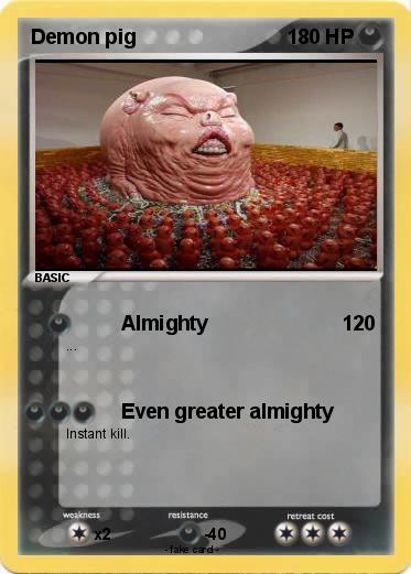 Pokemon Demon pig