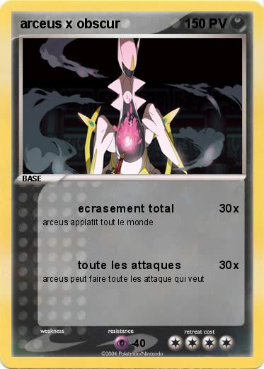Pokemon arceus x obscur