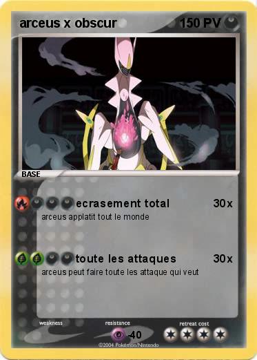 Pokemon arceus x obscur