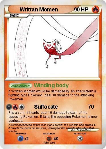 Pokemon Writtan Momen