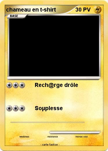 Pokemon chameau en t-shirt