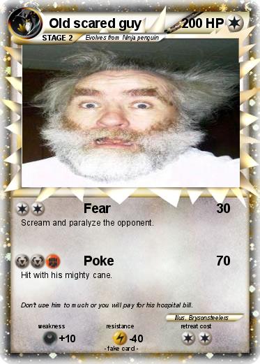 Pokemon Old scared guy