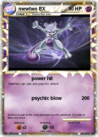 Pokemon mewtwo EX