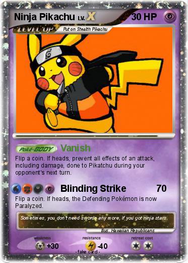 Pokemon Ninja Pikachu