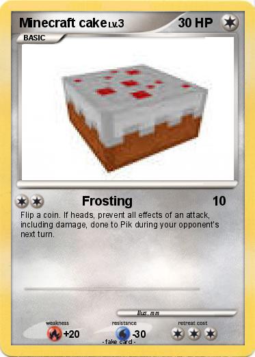 Pokemon Minecraft cake