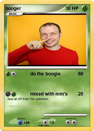 Pokemon booger