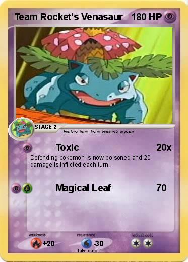Pokemon Team Rocket's Venasaur