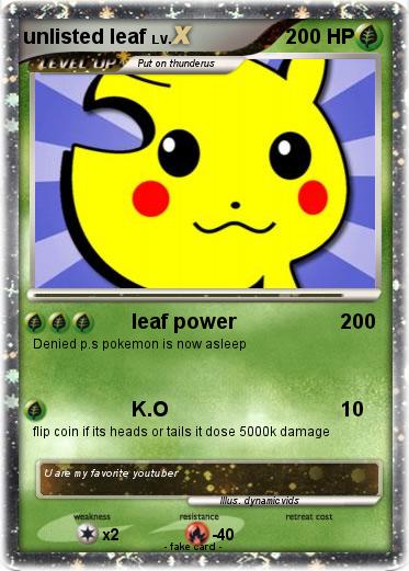 Pokemon unlisted leaf