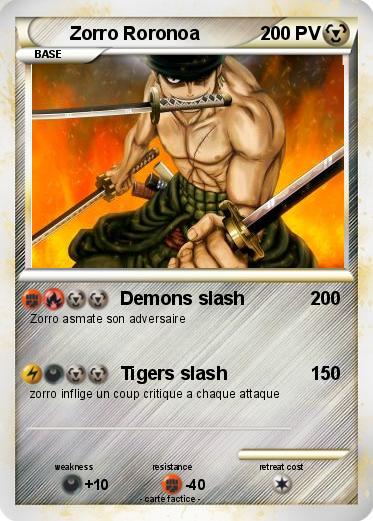 Pokemon Zorro Roronoa