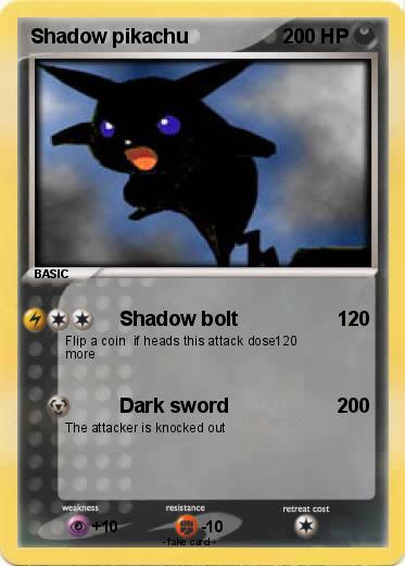 Pokemon Shadow pikachu