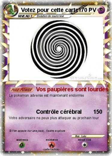 Pokemon Votez pour cette carte