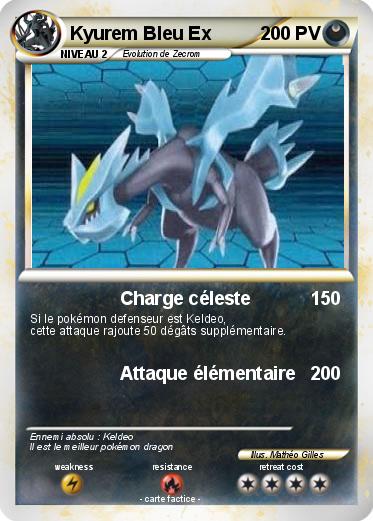 Pokemon Kyurem Bleu Ex
