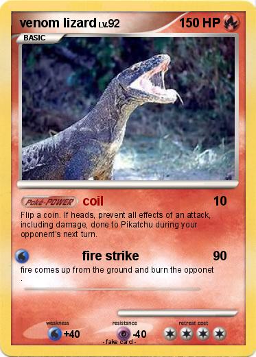 Pokemon venom lizard
