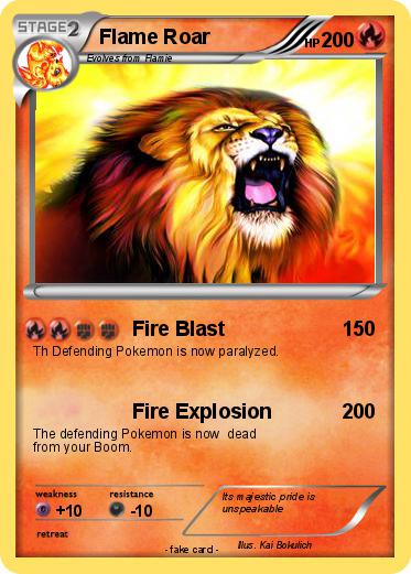 Pokemon Flame Roar