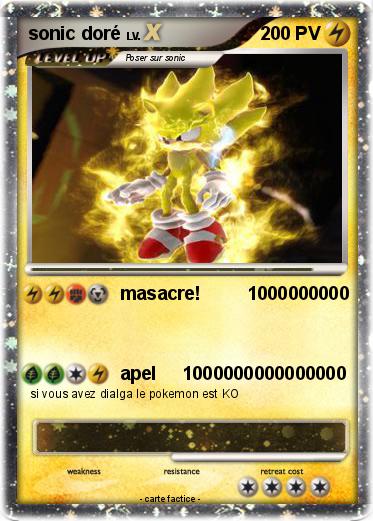 Pokemon sonic doré