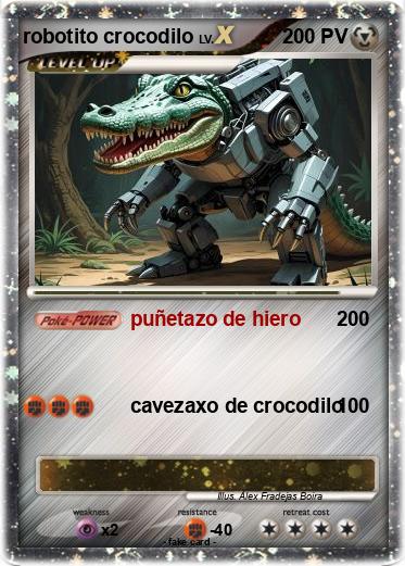 Pokemon robotito crocodilo