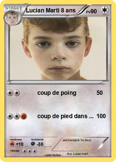 Pokemon Lucian Marti 8 ans