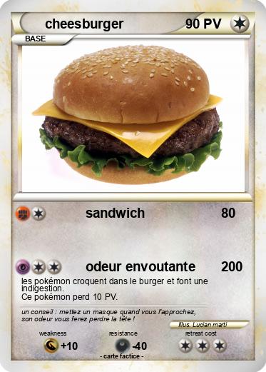 Pokemon cheesburger