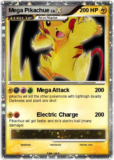 Pokemon Mega Pikachue