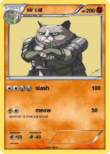 Pokemon sir cat