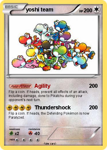 Pokemon yoshi team