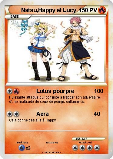 Pokemon Natsu,Happy et Lucy