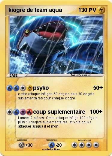 Pokemon kiogre de team aqua