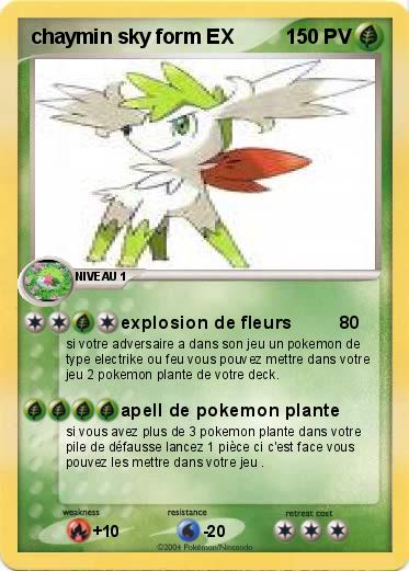 Pokemon chaymin sky form EX
