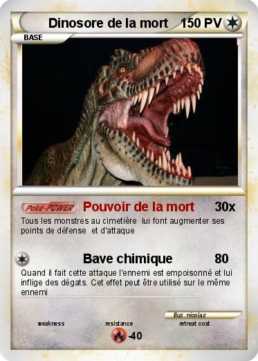 Pokemon Dinosore de la mort