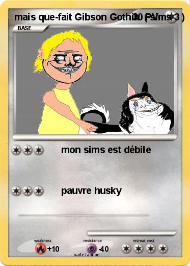 Pokemon mais que-fait Gibson Gothik  ( sims 3 )