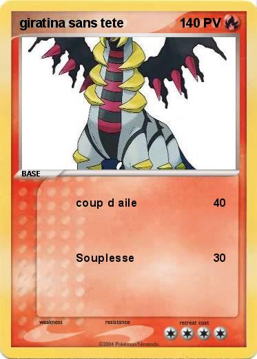 Pokemon giratina sans tete