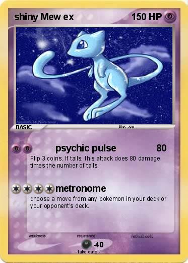 Pokemon shiny Mew ex